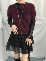 アンゴラハーフニットウェア