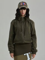 LEADER ZIP-UP -KHAKI