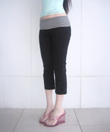 stripe folding capri pt