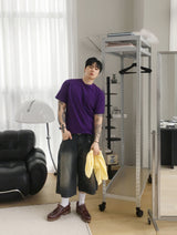 No.1702 daily color crop half T (8color)