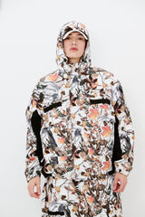 REFINED HOODED JACKET REALTREE WHITE