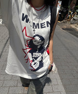 Funky Star Oversized Fit Boxy Short Sleeve T-shirt