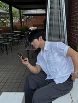 Oen Nylon Roll-Up Shirt