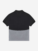 レギュラー ハーフ ラウンド PK Tシャツ (BLACK/GRAY)