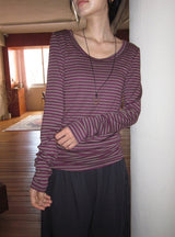 Kaer Stripe Layered Long Sleeve Tee
