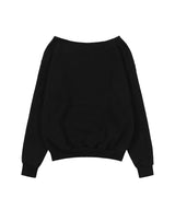 FROSS OFF-SHOULDER SWEATSHIRT (BLACK) F26QB040