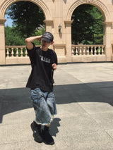 Checka Dirty Oil バミューダデニムパンツ 2C
