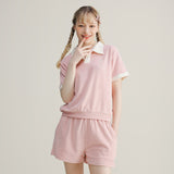 25P PER テリー襟付きTシャツ 25B41212 PK/BL