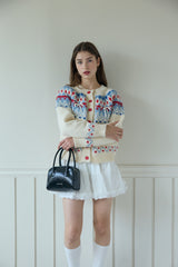 ICELANDIC PATTERNED CARDIGAN