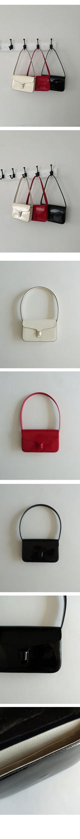 PANINI ENAMEL HOBO BAG (3COLORS!)