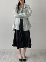 Pastel Poplin Cotton Over Fit Shirt