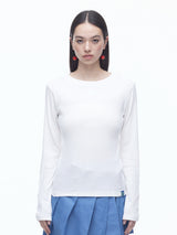 Slit Button T-shirts(WH)