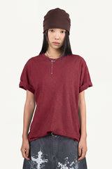 Basic Slub Short Sleeve T-shirt