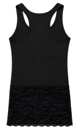レース スリーブレス[BLACK]