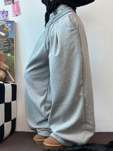 INSIDE-MINK🤍 PINTUCK BASIC LONG WIDE PANTS 🤍🖤🩶3COLOR