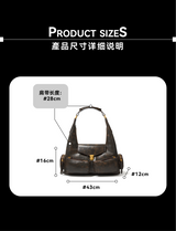 “CORDOVAN” Horn  Biker Bag