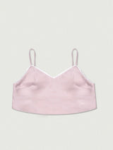 Lace Satin Bustier [pink]