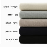 LMN ドットラグランボタンカラーニット (5 colors)