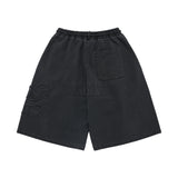 24FW APPLIQUE LOGO PIGMENT SHORT PANTS CHARCOAL