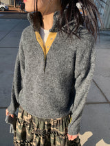 HENLEY ANORAK SWEATER (5C)