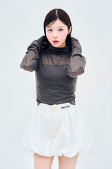 ストーンロゴハイネックTシャツ