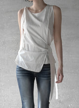 Notir Unbalanced Knot Blouse
