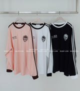 [UNISEX] トラックオーバーサイズフィットカラーTシャツ