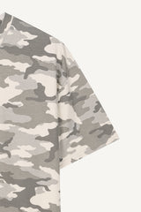 Camo print oversized t-shirt