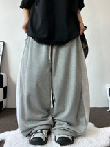 SIDE COLORATION PINTUCK BALLOON PANTS 💙🩶🖤🤍3COLOR