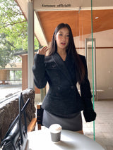 premium bokash wool jacket