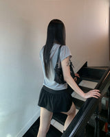 アイレットロウスカートパンツ