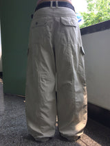 Thunder Pigment Washing Wide Cargo Long Pants