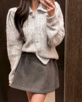 Rocas collar knit cardigan