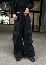 Washed Cargo Jogger Pants