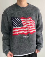 Flag Brushed Wool Knit