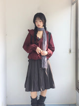 air-shell hooded cropped jacket