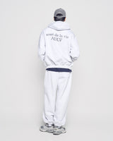 25FW ベーシックロゴナッピングズリーパンツ メランジ