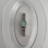 oval metal watch (mint)