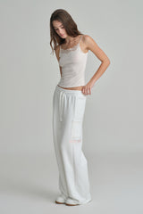 NYC sweatpants, Ivory
