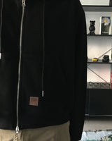 DP Work Patch Crop Hooded Zip-Up (2C)