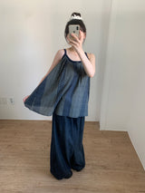 Humming Patchwork sleeveless (2color)