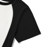 COLOR BLOCK RAGLAN T-SHIRT - WHITE