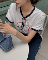 Trow プリント半袖Tシャツ