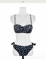 [ 2-piece / underwire bust ] tweety cover-up dot bikini