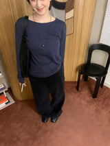 テンセルリブTシャツ