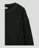 (UNISEX) Two-Tone Round Knit