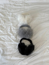 Rabbit fur earmuffs