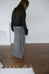 cross wrap banding skirt(2colors)