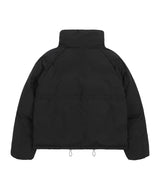 HIGH NECK STRING POCKET PUFFER (BLACK)_F24ZA954