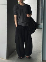 トーブ リネン カーゴ ワイド パンツ3C